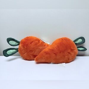 New! Set of 2 Target Bullseye Playground Carrot Throw Pillows, Spring Decor